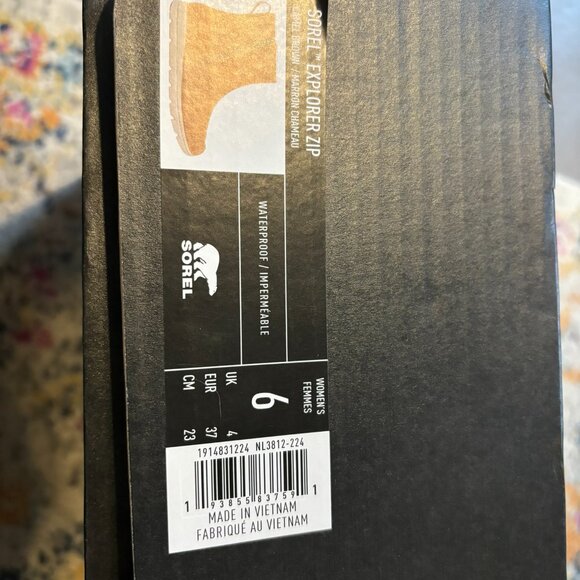 Women's Sorel™ Explorer Zip Boot Camel Brown NWT SZ 6 - Picture 5 of 10